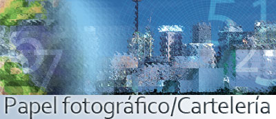 Papel fotográfico/Cartelería